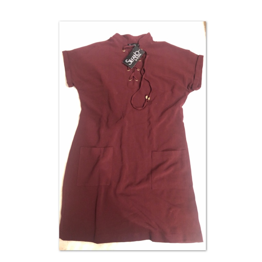 Burgundy dress